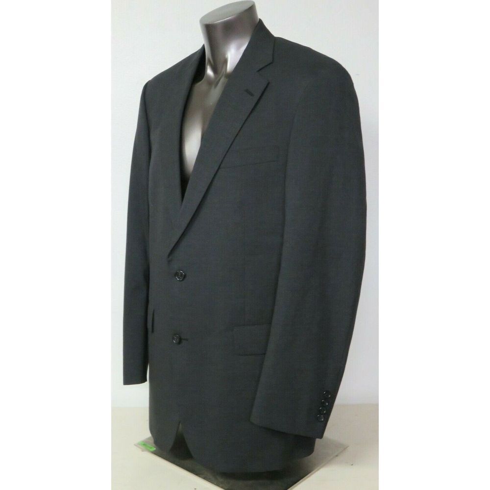 Mens Brooks Brothers Brooksease 2 Button Blazer Sport Coat Solid Gray Size 44 L - Picture 2 of 11